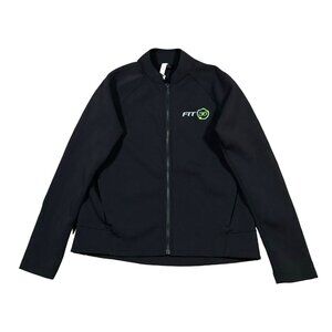 Lululemon Embrace the Space‎ Black Jacket Stretch Pockets Full Zip Size 8